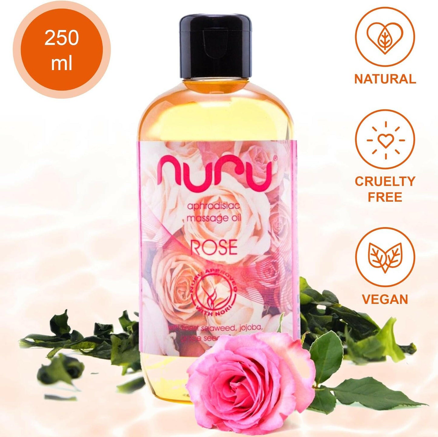 NURU Massage Oil Rose
