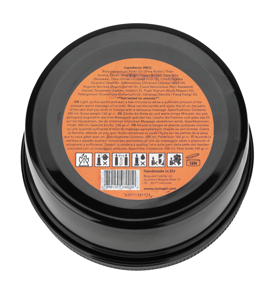 NURU Massage Candle Bottom View Transparent.