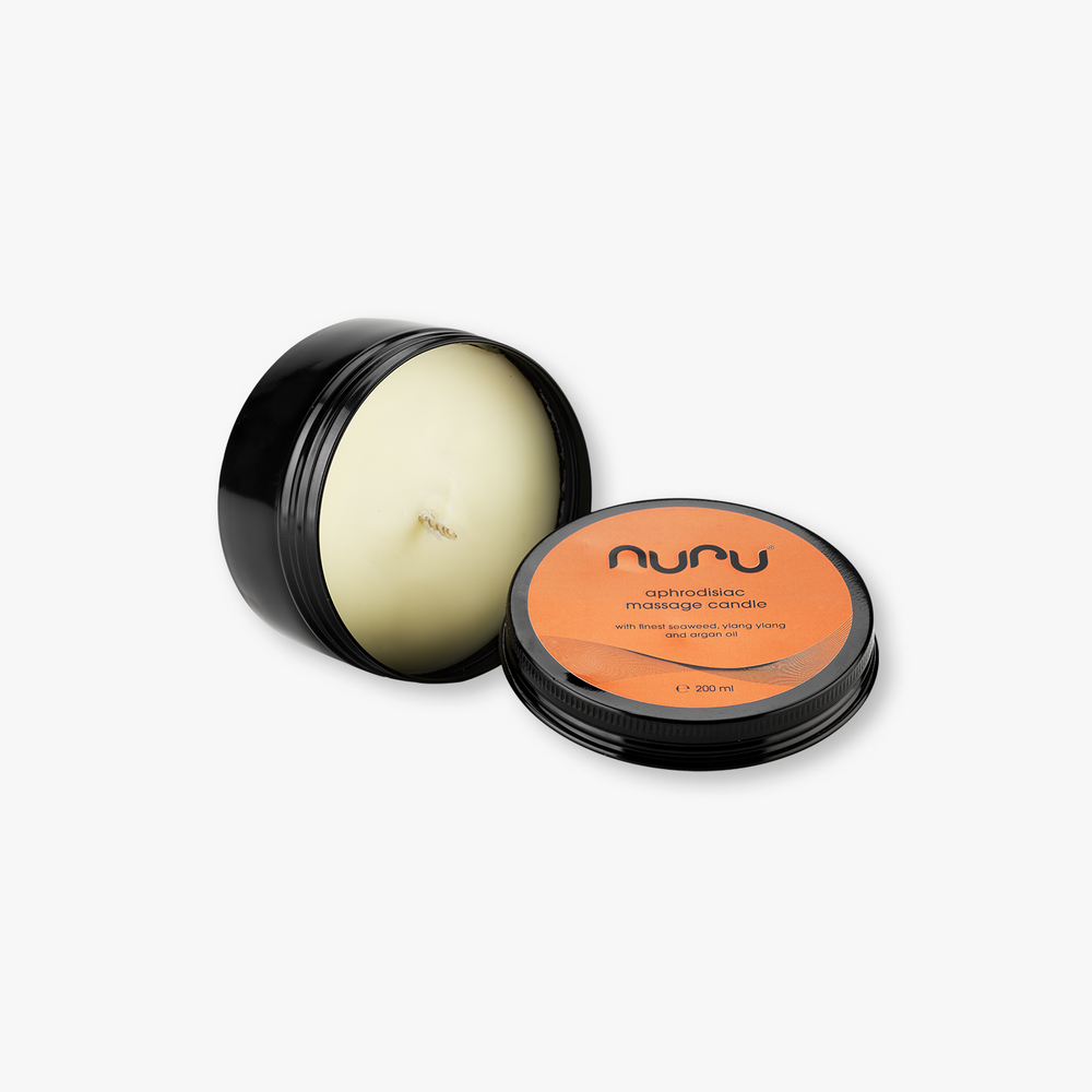 NURU Massage Candle Front side.