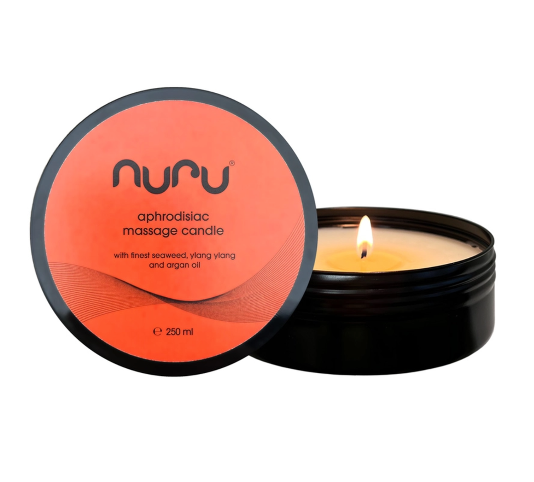 NURU Massage Candle white background.