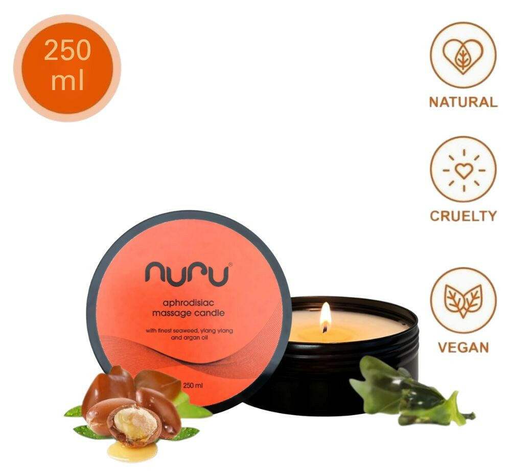 NURU Massage Candle Information.